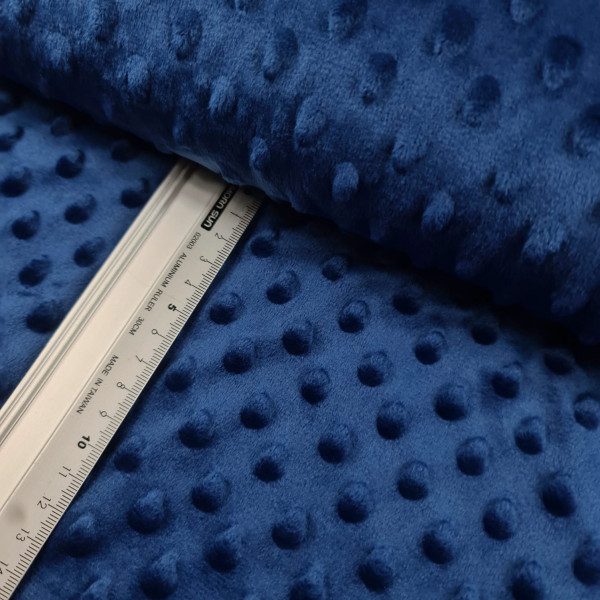 Minkifleece | dots | blau